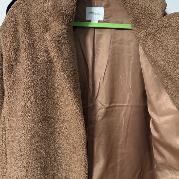 Daily Ritual Brown Teddy Jacket - Picture 5 of 6